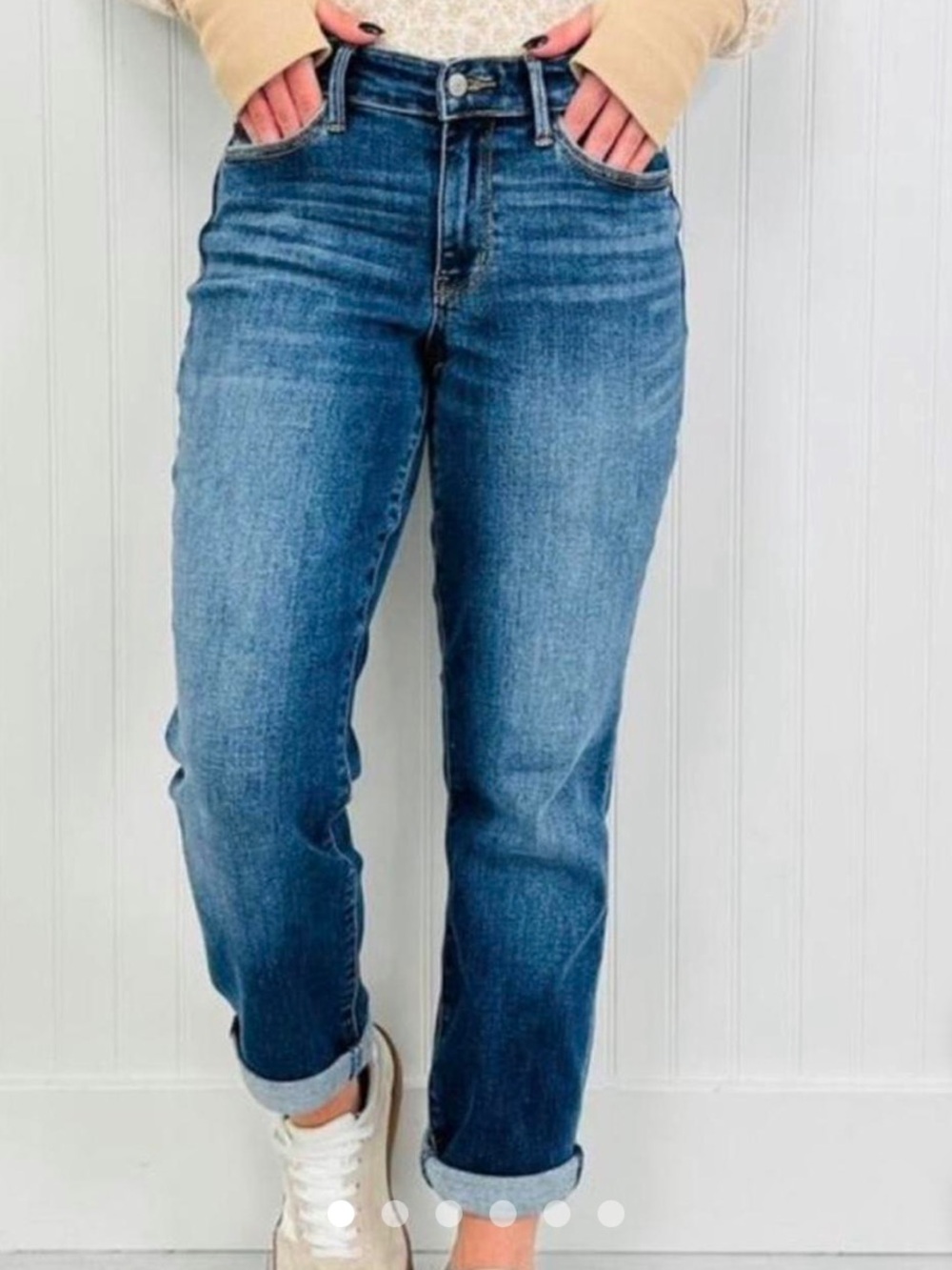 Judy Blue Women's Boyfriend Fit Jeans in Classic Blue Wash size 11/30 JB82277MD